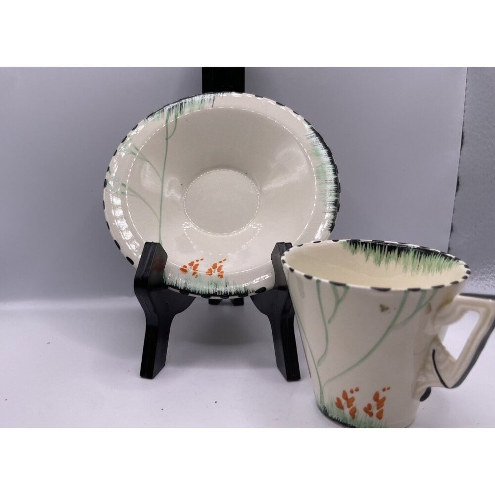 Burleigh Ware Dawn Zenith Pattern Tea Cup & Saucer  1930’s